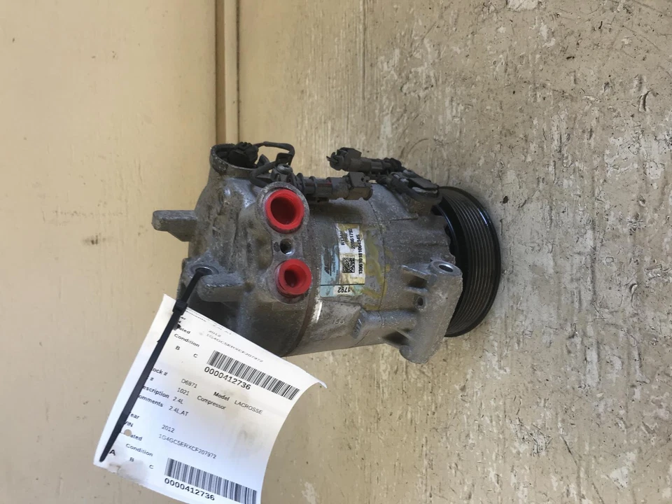 Compressor AC usado serve para: 2012 Buick Lacrosse 2.4 grau A - Imagem 1 de 4