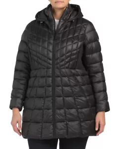Abrigo acolchado Bernardo talla grande con capucha (talla 1X) - Imagen 1 de 4