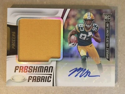 2018 CERTIFIED RPA - SEATTLE’s New WR  MARQUEZ VALDES-SCANTLING  #/499       K14 - Image 1 of 3