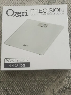 Ozeri Bath Scale Weighing Bathroom 440 lbs 50 g Sensor Weight Change Detection. - Image 1 of 3