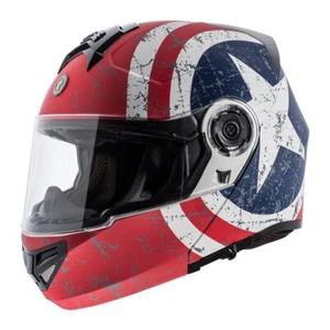 Full Face Modular Dual Visor Motorcycle Helmet Torc T27 Rebel Star XS X-Small - Bild 1 von 5