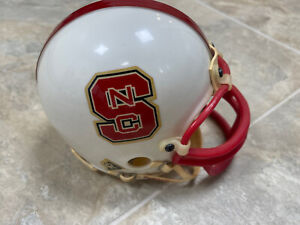 Vintage Riddell NC State NCSU Wolfpack Football MINI Helmet Block "S" Thick Mask
