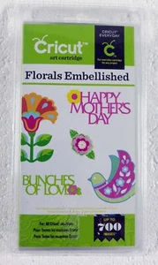 Cricut Florals Embellished Cartridge Original Very Rare Edition 700 Images - Picture 1 of 2