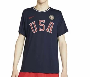 Herren Nike Team USA Shirt, Navy Blau Neu mit Etikett CN1423-451  - Bild 1 von 2