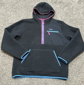 Men's Patagonia Retro Pile Pullover Pitch Blue 1/2 Zip Jacket M - Picture 1 of 8