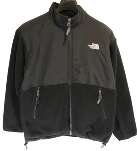 Youth Kid's The North Face Black Denali Polartec Fleece Full Zip Jacket Size XL - Picture 1 of 5
