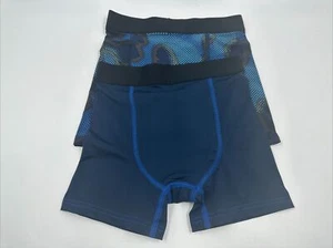 Athletic Works Boys Boxer Briefs Tagless Breathable Blue Size M (8) Lot 2 NWOT - Picture 1 of 1
