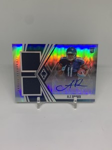 2019 Panini Phoenix Rookie Premier AJ Brown Dual Jersey Auto Silver /50
