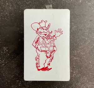 Vintage 50s cartoon Tersco sheriff cowboy playing cards -Sealed clown jokers - Picture 1 of 3