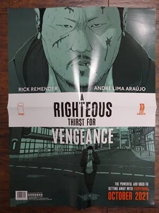 A RIGHTEOUS THIRST FOR VENGEANCE 🗡 IMAGE COMICS PROMO POSTER 18" X 24” NEW 2021 - Picture 1 of 2