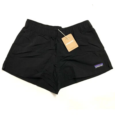 Patagonia Women's BARELY BAGGIES Shorts 2.5" swim trunk - Black - Image 1 of 2