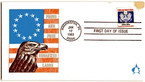 OFFICIAL MAIL BALD EAGLE RATE 20 cent 1983 Organized Labor - Picture 1 of 1