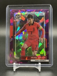 2023 Panini Donruss Optic Soccer Heung-Min Son Purple Cracked Ice /99 Korea - Picture 1 of 2