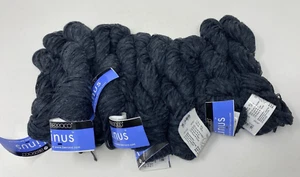 Berroco Yarn Linus Black 6834 Acrylic Linen Blend Lot of 8 Hanks Made in Italy - Picture 1 of 3