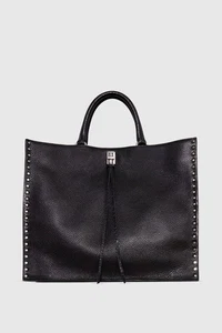 Borsa donna Rebecca Minkoff Darren tote bag nera chiusura a scatto nuova con etichetta - Foto 1 di 6