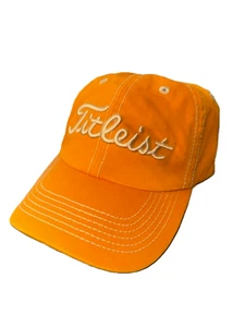 NEU TITLEIST Herren Kontrastnähte verstellbar Golfhut-orange/weiß - Bild 1 von 2