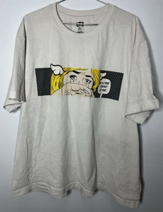 Uniqlo UT T Shirt Men 2XL White Cotton Top Graphic -You're Dead to Me- *stains* - Picture 1 of 19