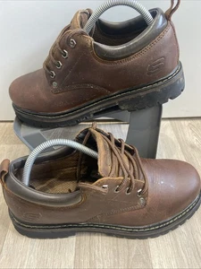 Dunkelbraune Herren-Schnürschuhe von Skechers Tom Cats UK-Größe 7 - Bild 1 von 11