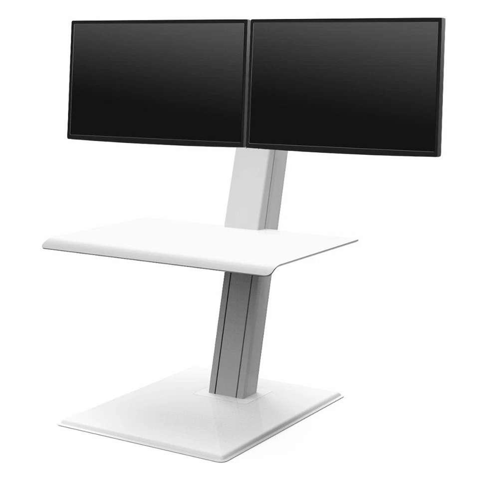NEW Humanscale Quickstand Eco Dual Monitor portable sit-stand desking solution - Image 1 of 4