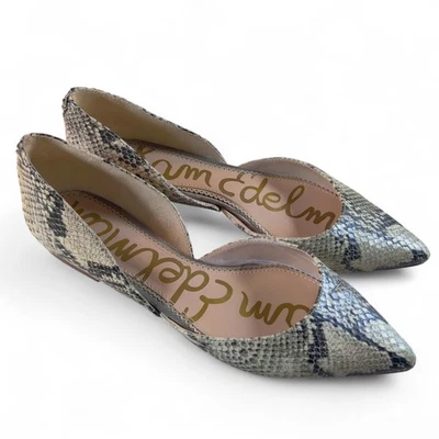 Sam Edelman piel de serpiente punta plana Rodney D’Orsay para mujer talla 7,5 Foto 1 de 4