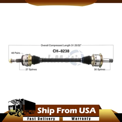 TRAKMOTIVE REAR LEFT CV JOINT AXLE SHAFT FITS 2006-2010 CHRYSLER 300 SRT8 RWD - Imagem 1 de 3