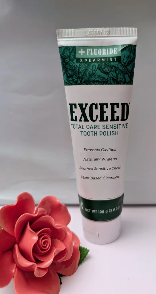 NUEVO Pasta de dientes sellada Melaleuca Exceed con esmalte con sabor a menta verde flúor Foto 1 de 1