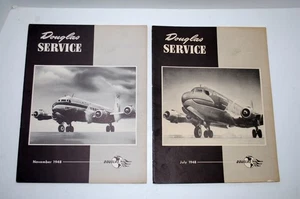 Original 1948 Douglas DC-6/DC-4 Aircraft Service Booklets (2 ea. als 1 Lot) - Bild 1 von 17