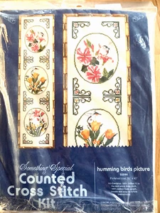 Something Special  "Humming Birds Picture"    10"x40".   CCS.   Stunning! - Picture 1 of 4