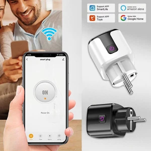 Presa Wi-Fi con Misurazione Corrente Contatore di Corrente WiFi Smart Plug Alexa Google Timer - Foto 1 di 14