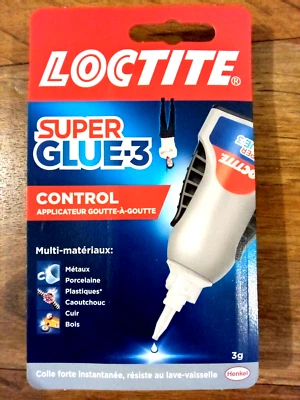SUPER GLUE 3 LOCTITE APPLICATEUR COLLE EXTRA-FORTE MULTI-MATÉRIAL UNIVERSELLE 3G