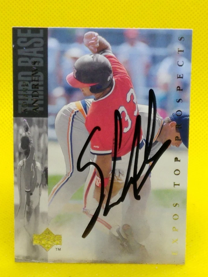 Shane Andrews 1994 Upper Deck #175 PERSONAL AUTOGRAPH - Image 1 of 1