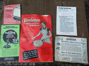 Lot 6 Vintage 1940s? "Sunbeam" Paper Advertisements U.S. Brand Collect Ephemera - Picture 1 of 8