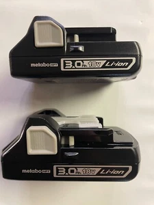 2 Pack Metabo BSL1830C 18 volt 3.0 amp Lithium Batteries Battery NEW - Picture 1 of 1
