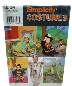 Simplicity 0684 Toddler Halloween Costume Pattern UNCUT Sz 1/2–4 VTG 1999 - Picture 1 of 6
