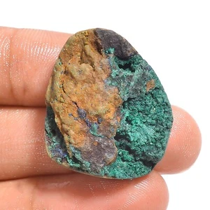 Natural Azurite Malachite Loose Gemstone Fancy Druzy 50.00 Cts 29X24X10 mm - Picture 1 of 6