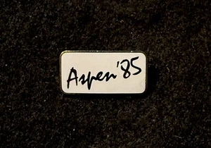 Solapa insignia prendedor de esquí ASPEN 1985 COLORADO Resort recuerdo de viaje solapa - Imagen 1 de 3