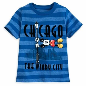 Camiseta Azul Mickey Mouse Chicago Niños Auténtica Disney Store Talla 2/3 4 - Imagen 1 de 1