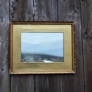 Antique 1929 FJ Widgery North Devon Dartmoor Moorland Watercolour Painting - Picture 1 of 14