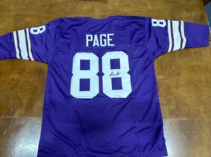 Alan Page Signed Minnesota Vikings XL Embroidered Jersey W/COA TSE - Picture 1 of 4