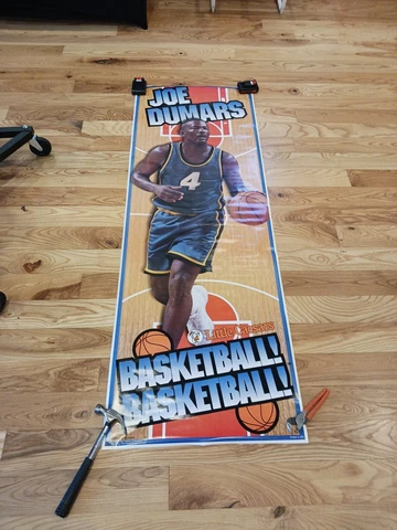 Joe Dumars Detroit Pistons Basketball 8' Door Poster 1990's Little Caesars Cover