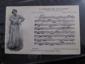 Cartolina Musicale Vintage Collezione Bideri Napoli Originale Nuova LR342P33F66 - Imagen 1 de 1