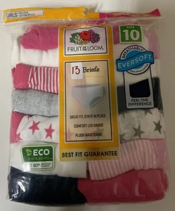 ๐งท Fruit Of The Loom ๐13pk Classic Briefs High Rise Full Coverage Size 10 - Picture 1 of 2