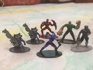 Lot of 6 Marvel Nano Metalfigs Star Lord Carnage Sandman Nebula Rocket Figure - Picture 1 of 2