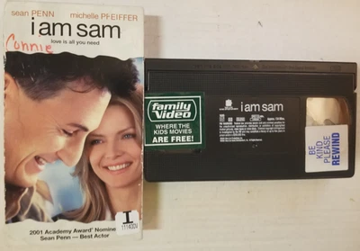 📼 VINTAGE 📼 I Am Sam 📼 (VHS, 2001) 📼 Former Rental 📼 TESTED 📼 - Image 1 of 2