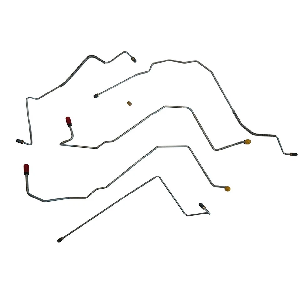 Kit de línea de freno delantero preformado con ABS 2000-03 Buick LeSabre OE acero 4 piezas Foto 1 de 4