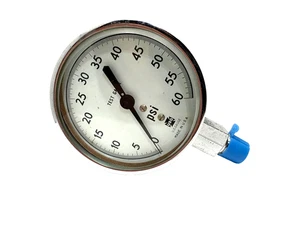 AMETEK TEST GUAGE 60 PSI 1/4 ANT LH divisione calibro USA - Foto 1 di 5