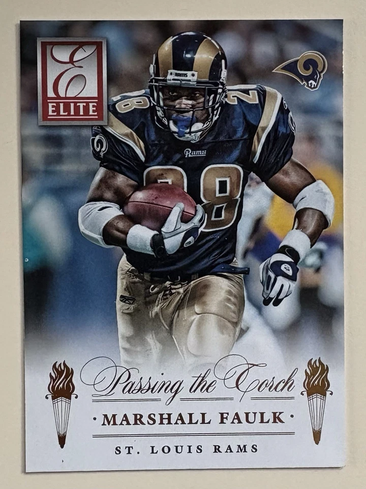 2015 Panini Donruss - Passing the Torch Marshall Faulk, Todd Gurley II #8 (RC) - Image 1 of 2