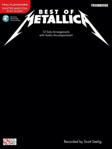 Best of Metallica Trombone Solo Sheet Music Songs Play-Along Book Online Audio - Picture 1 of 1