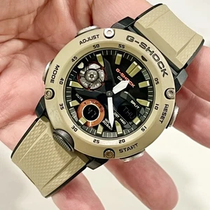 Orologio CASIO G Shock GA 2000 analogico digitale protezione nucleo carbonio oliva/nero NUOVO BAT - Foto 1 di 12