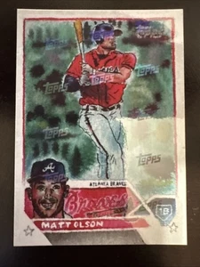 Matt Olson 2024 Topps Spotlight por Andy Friedman 42 logotipo laminado/25 - Imagen 1 de 3